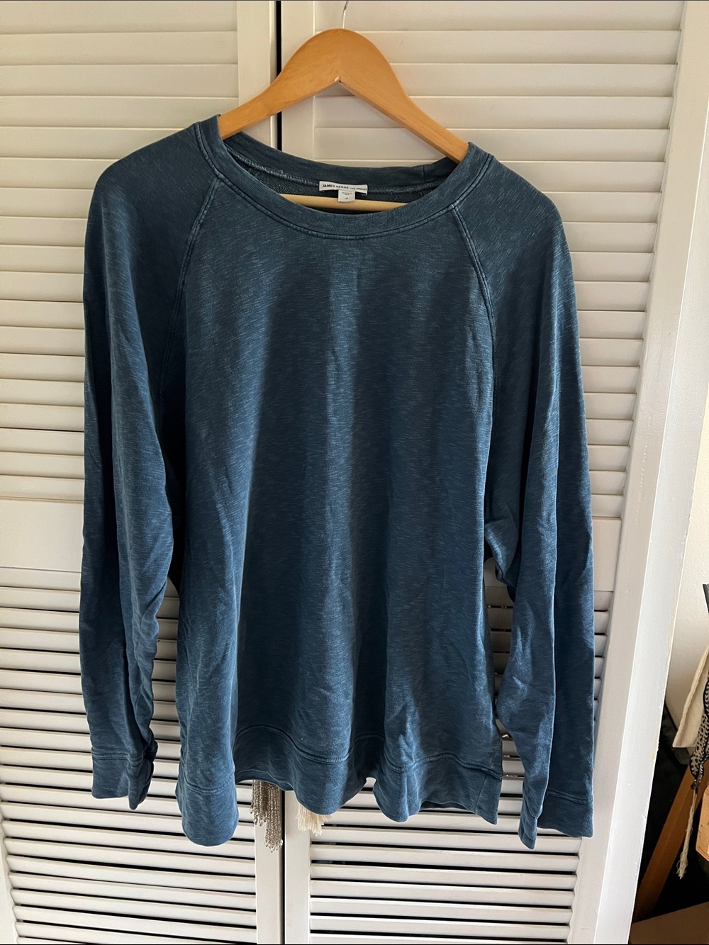 🪻James Perse Vintage French Terry Relaxed Sweatshirt - Teal Pigment - 4🪻